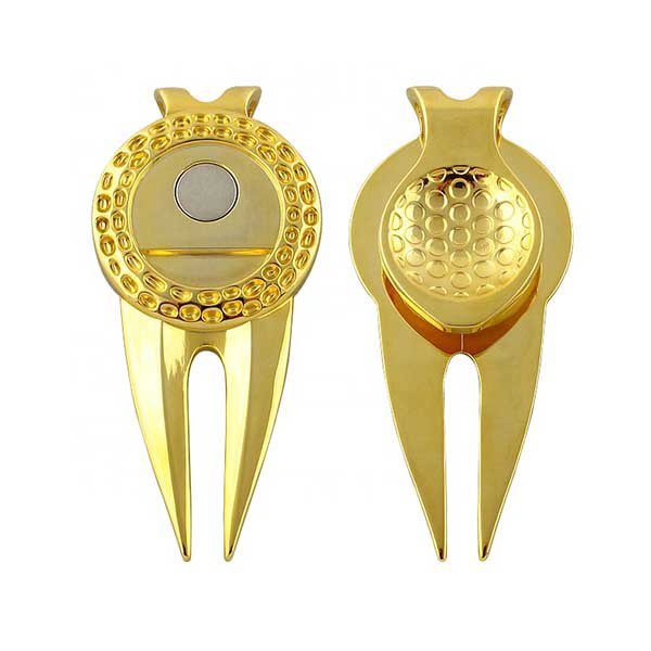 電鍍高爾夫果嶺叉-金屬高爾夫球插