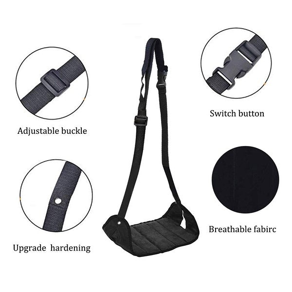 抬腳吊床飛機腳墊-可調節長度