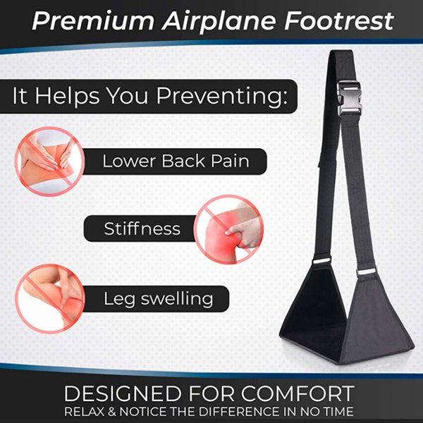 抬腳吊床飛機腳墊-可調節長度