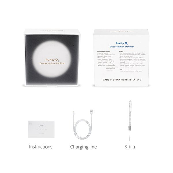USB負離子空氣清淨器-ABS圓型