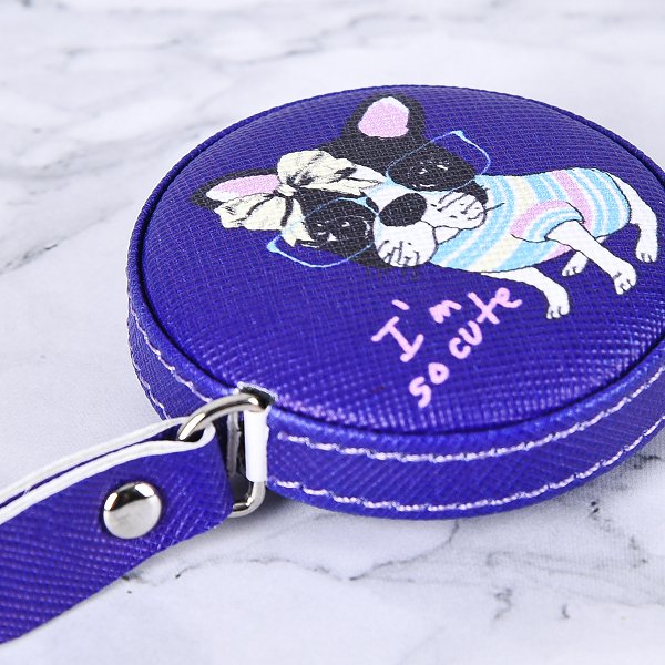 可愛法鬥皮製捲尺