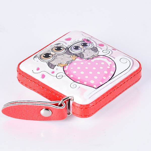 可愛貓頭應皮製捲尺