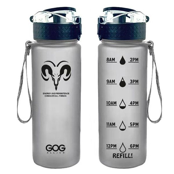 磨砂按壓式運動水瓶