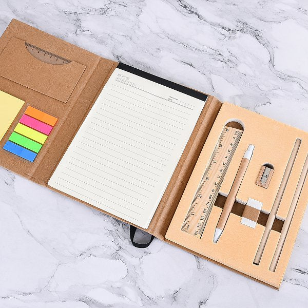 多功能牛皮硬殼便條紙套組
