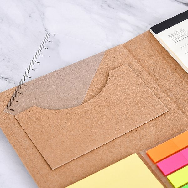 多功能牛皮硬殼便條紙套組