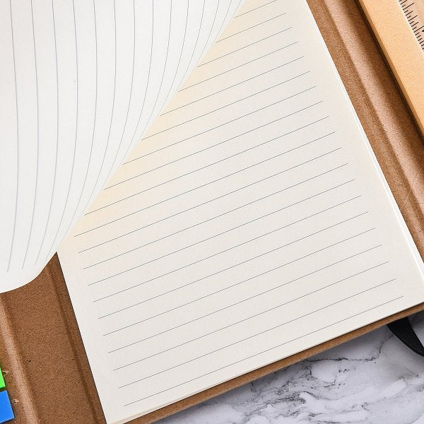 多功能牛皮硬殼便條紙套組