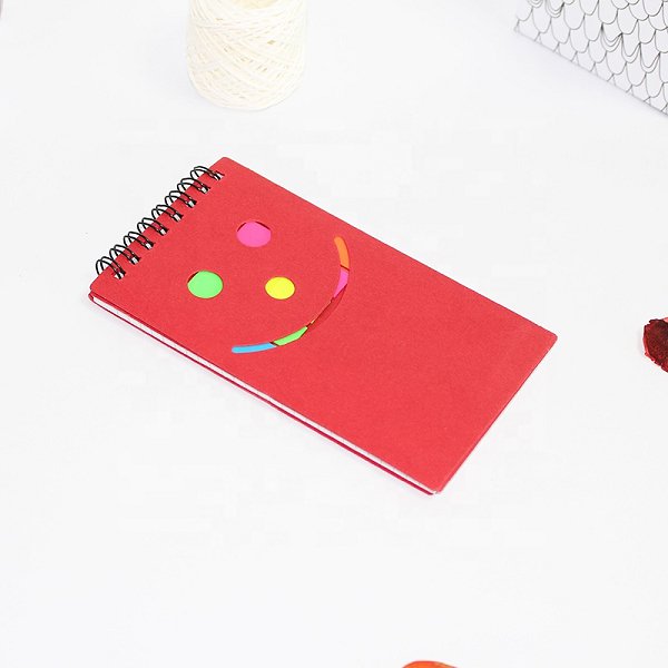 3合1簍空笑臉兩折便利貼套組