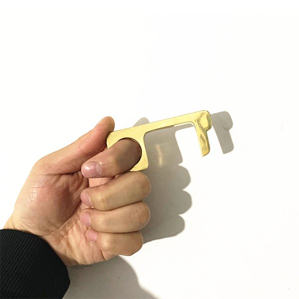 防疫零接觸金屬鑰匙圈