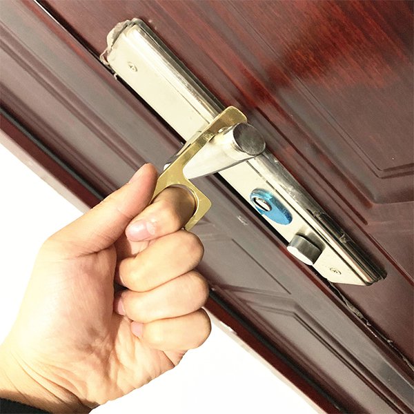 防疫零接觸金屬鑰匙圈