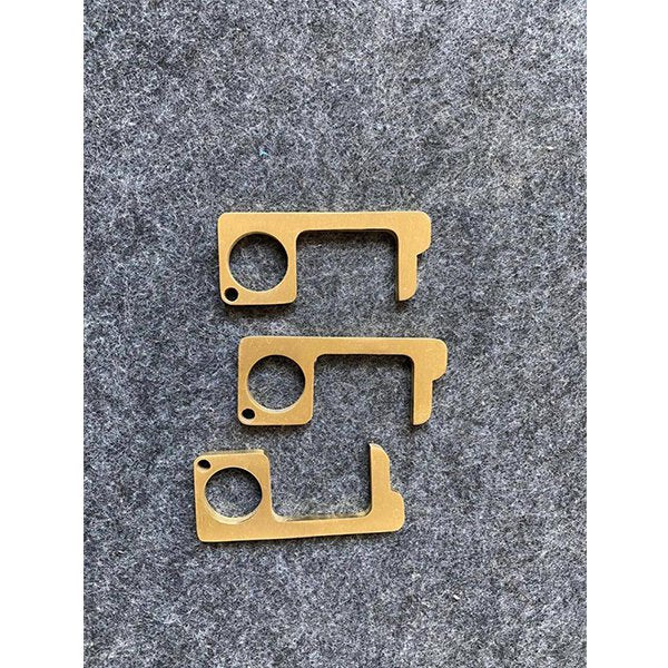 防疫零接觸金屬鑰匙圈