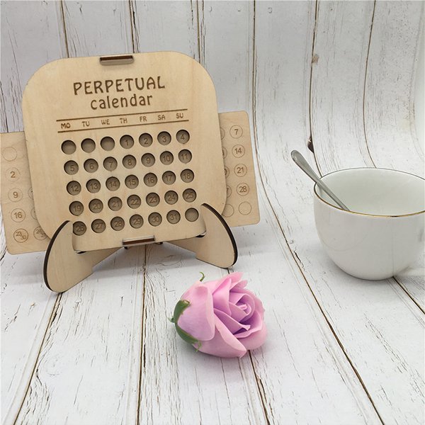 雷射切割4mm木膠合板萬年曆