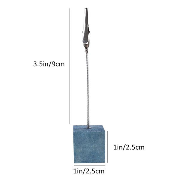 彩色正方體木製底座memo夾