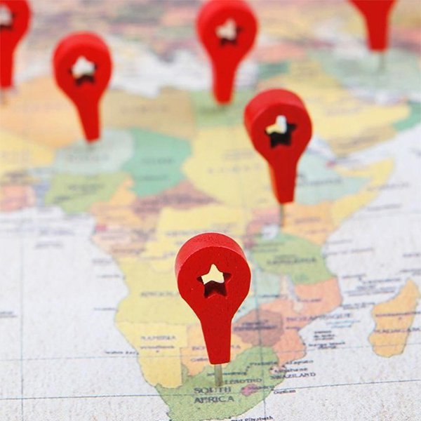 簍空星星造型40入木製圖釘