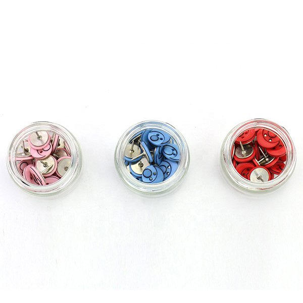 彩色圓形30入樹脂製圖釘