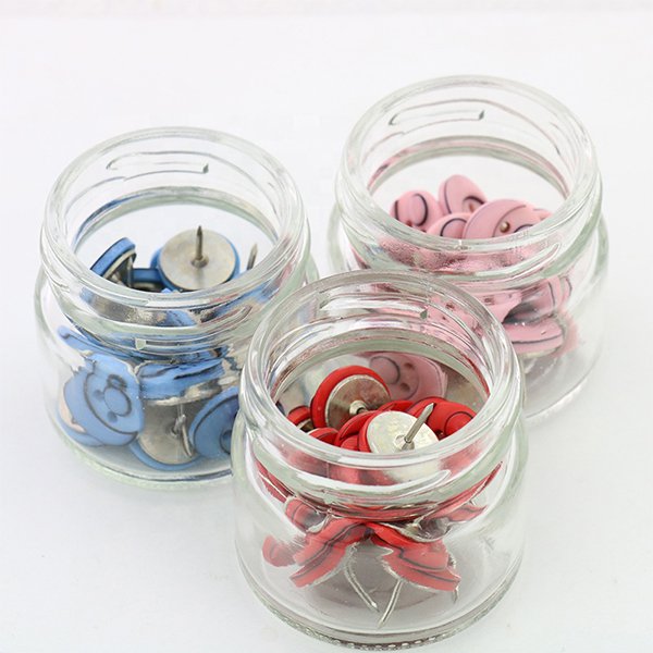 彩色圓形30入樹脂製圖釘