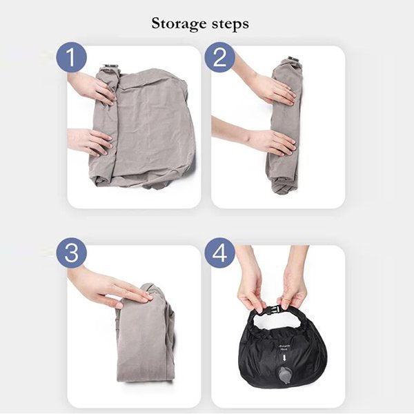 3層充氣腳枕-植絨PVC飛機腳墊