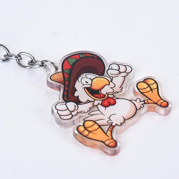 公雞造型壓克力鑰匙圈