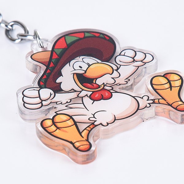 公雞造型壓克力鑰匙圈