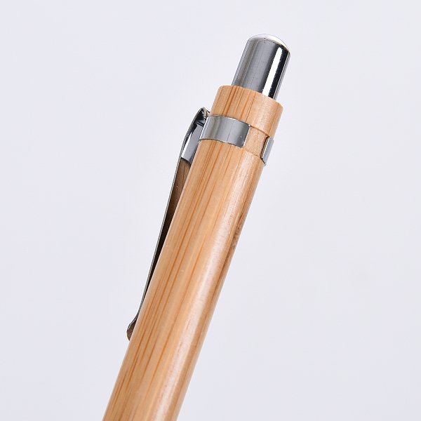 按壓式竹製筆管單色筆