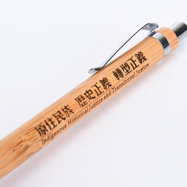 按壓式竹製觸控圓子筆