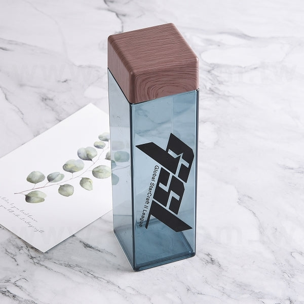 500ml木紋蓋方形水瓶