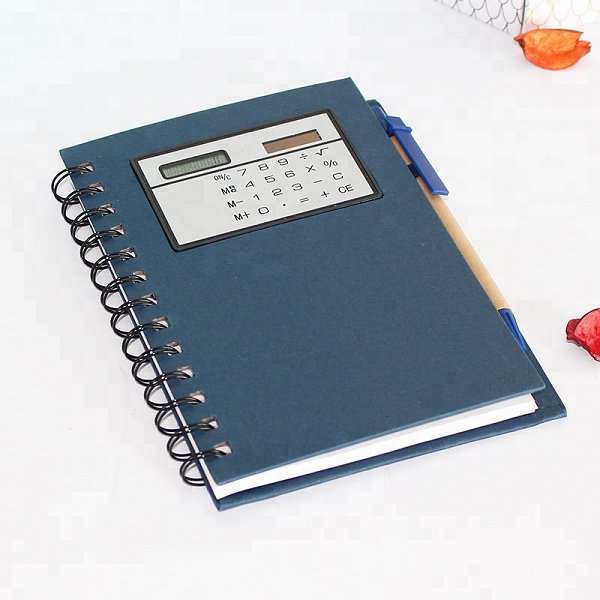 5合1附圓珠筆太陽能計算機二折式便條紙套組