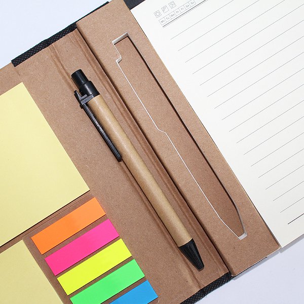 4合1二折式彈力繩便條紙套組