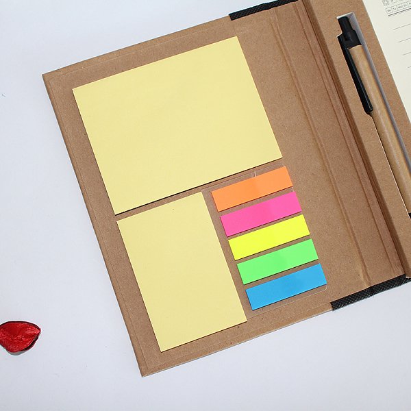 4合1二折式彈力繩便條紙套組