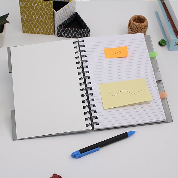 4合1簡約附圓珠筆二折式便條紙套組