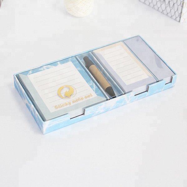 2合1簡約附環保筆便條紙套組