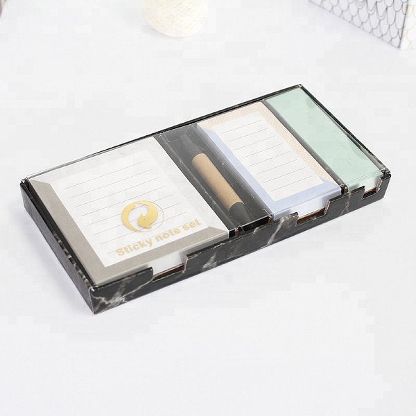 2合1簡約附環保筆便條紙套組