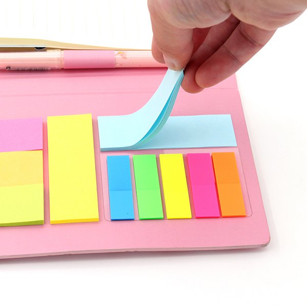 4合1附圓珠筆二折式彈力繩便條紙套組