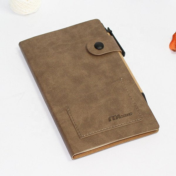 3合1小口袋二折式子母扣便條紙套組