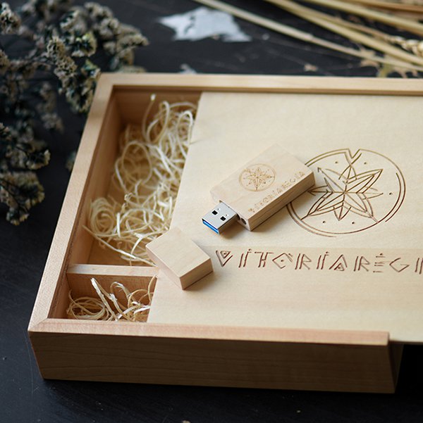 楓木質感推式木盒