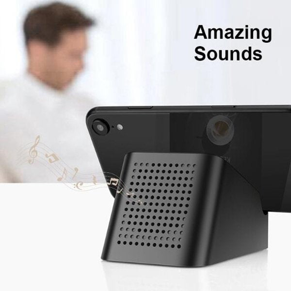 ABS手機無線充電喇叭-附手機架