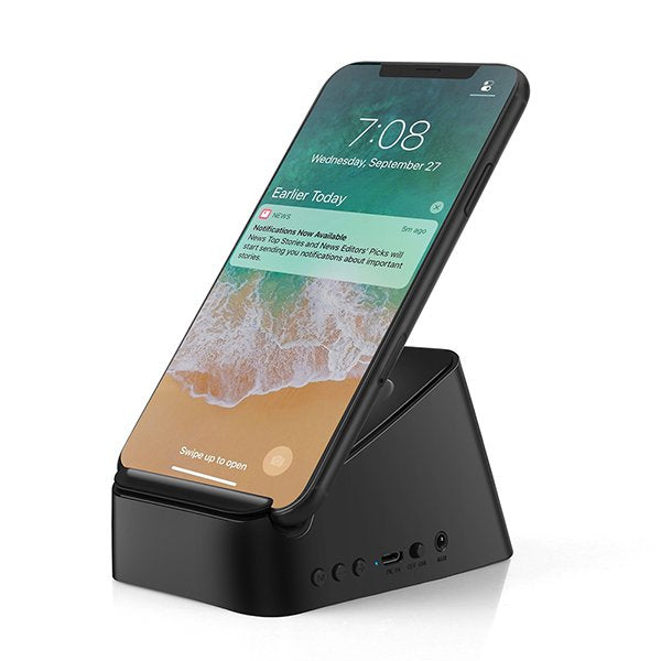 ABS手機無線充電喇叭-附手機架