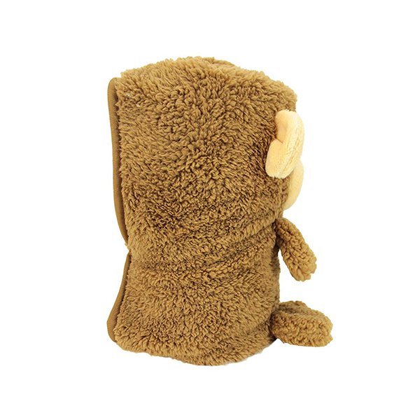 小猴子造型扣式旅行毛毯