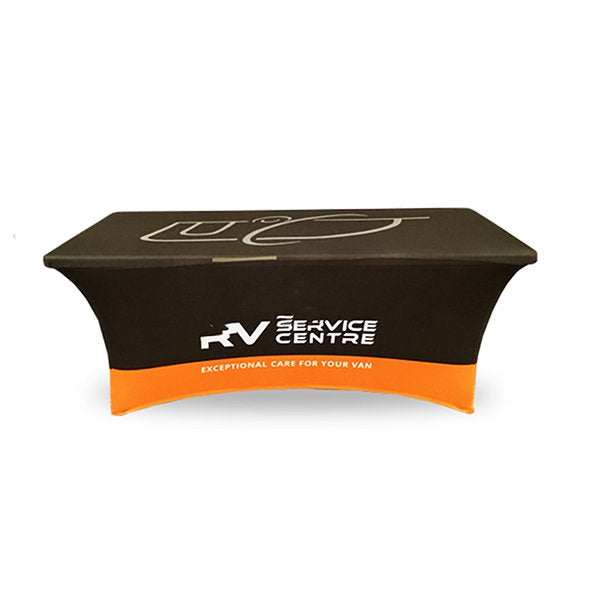 4ft客製化貼腳式廣告桌巾