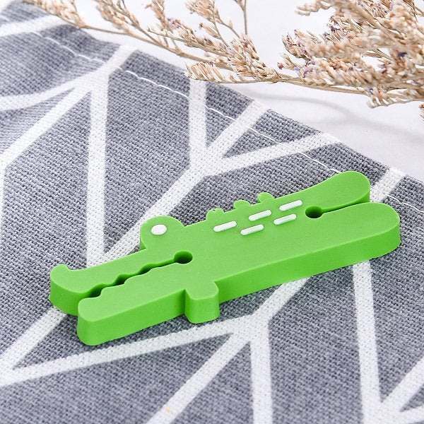 鱷魚造型矽膠手機捲線器