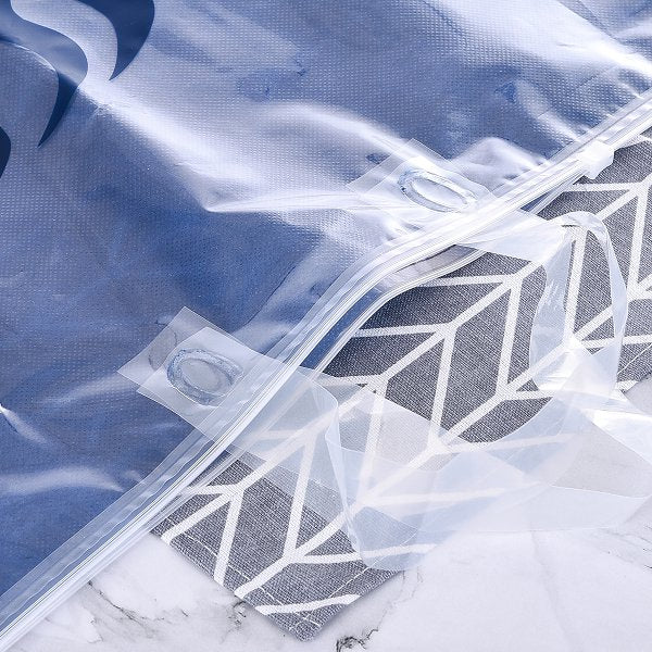 透明PPE+不織布材質手提拉鍊袋