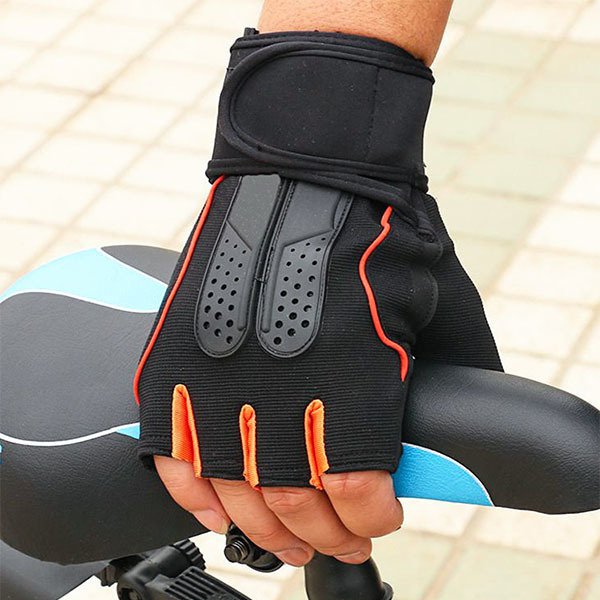可調式超細纖維健身訓練手套