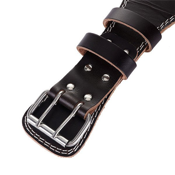 可調式牛皮健身舉重腰帶