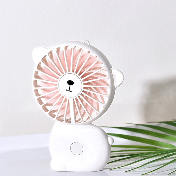 可愛熊造型USB迷你風扇-附掛繩