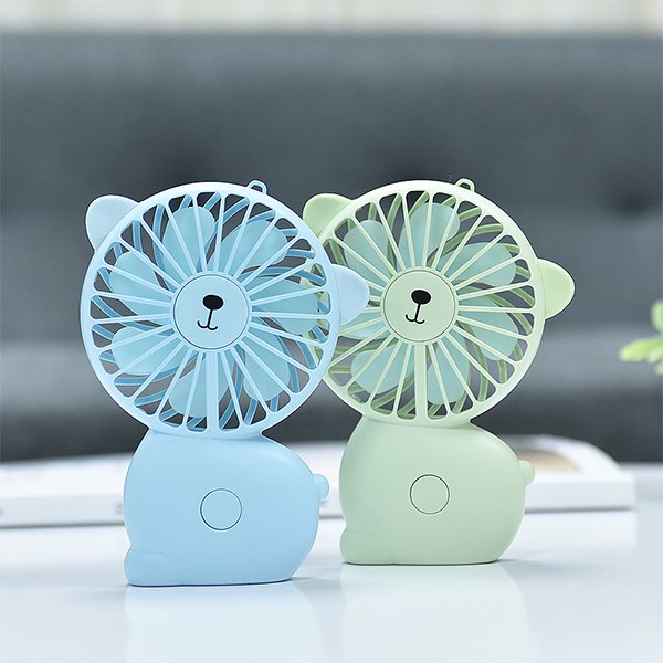 可愛熊造型USB迷你風扇-附掛繩