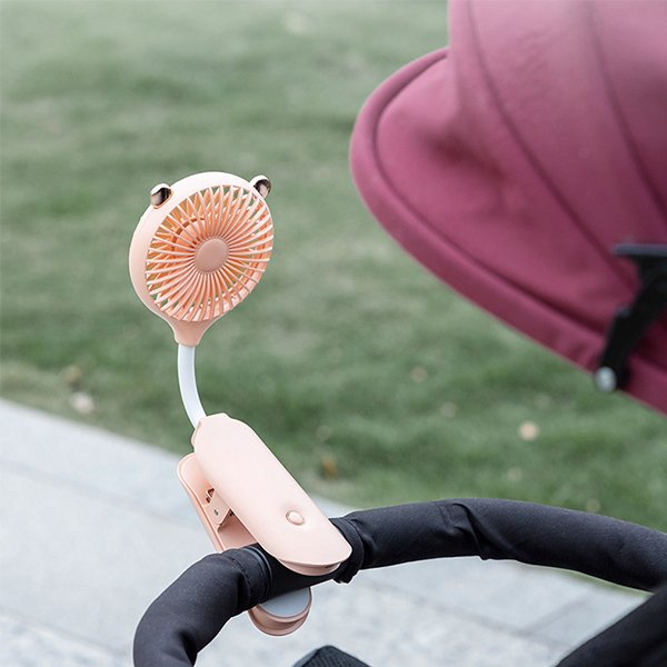 可夾式嬰兒推車USB風扇