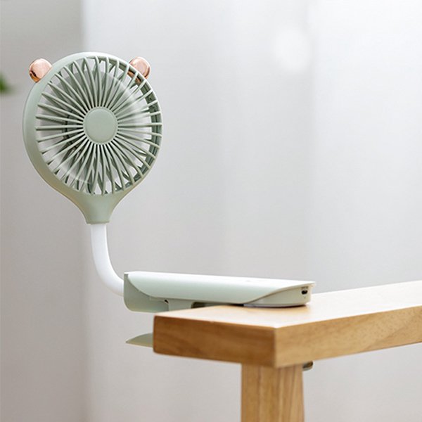 可夾式嬰兒推車USB風扇