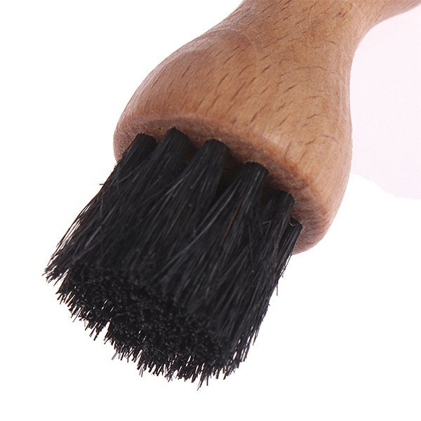 迷你葫蘆造型木製馬毛鞋刷