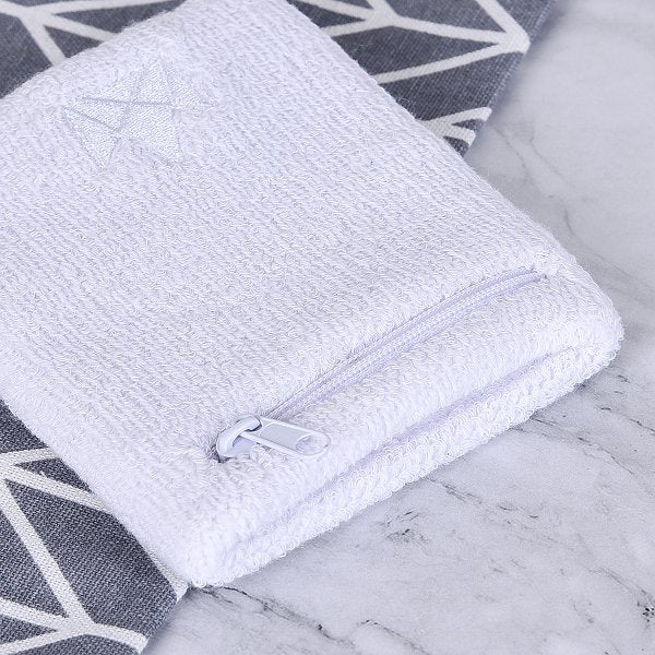 拉鍊式棉質運動腕帶