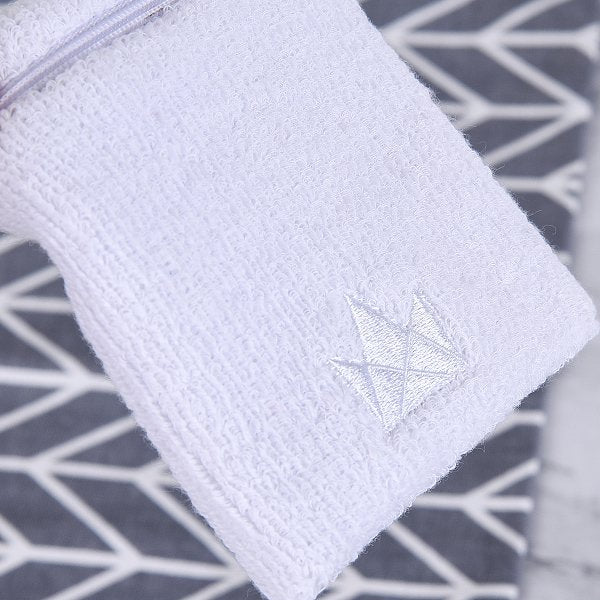 拉鍊式棉質運動腕帶