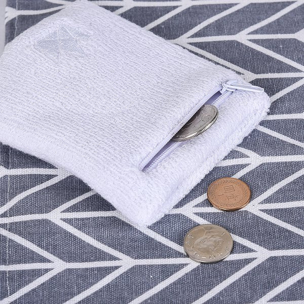 拉鍊式棉質運動腕帶